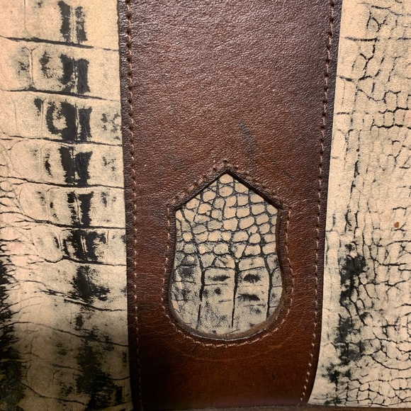 Handmade Leather Backpack | Snake print main image 8